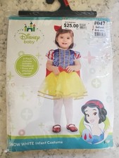 Snow White Infant Disney Princess Fancy Dress Up Halloween Costume 0-6 Months