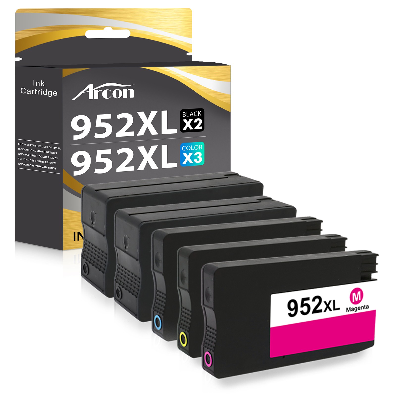 HP 952XL Ink Cartridge Combo Pack for OfficeJet Pro 8710 8210 Printers-image