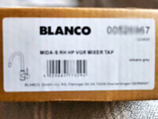 BLANCO MIDA-S HD High Arc Swivel Kitchen Mixer Tap Single Lever Matte Grey