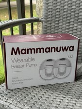 Mammanuwa S32 Double Electric Wearable Breast Pump Hands-Free Low Noise LED
