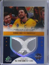 2020-21 SP Game Used NHL All-Star Skills Material Net Cord 28/35 Roman Josi 04f2