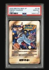 Dragon Ball Super Card Game Energy Marker Gold E90 PSA10 Manga Booster 2