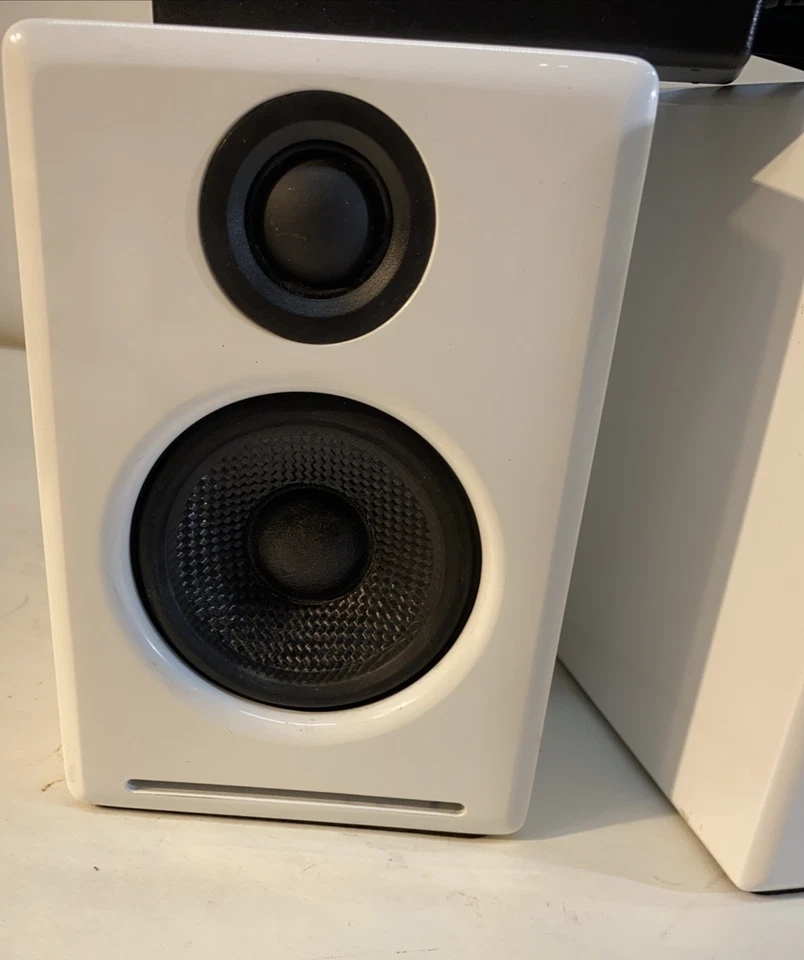 Audioengine A2+ Plus Wireless Bluetooth Desktop Monitor Speakers White - Image 2 of 4