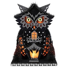 12.5" LED Lighted Owl Haunted House
