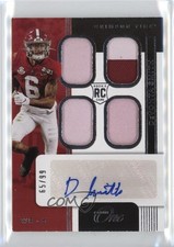 2021 Panini Chronicles Draft Picks One /99 DeVonta Smith Quad Patch Auto 1r81