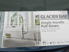 Glacier Bay Kagan Chrome 15" H Pull Down Sprayer Kitchen Faucet Spout