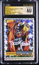 Spawn Wizard #1 PRISMATIC Trading Card CGC AUTO 10 firmata Todd McFarlane