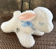 Vintage Eden Lamb Musical White Plush Nubby Fleece Motion Mary Had A Little Lamb