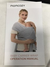 Momcozy Baby Carrier Wrap Black Adjustable Breathable Mesh  CR001-BJ001NB-A 