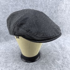 Gorra de golf Dockers clásica de caña plana con orejeras para hombre L/XL gris mezcla de lana