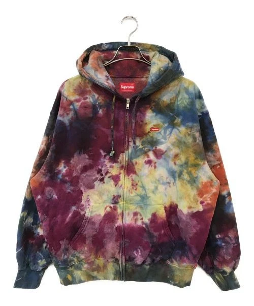 Sweat à capuche zippé petite boîte overdyed L Supreme