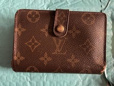 Louis Vuitton Vintage Brown Monogram Kisslock Bifold Wallet