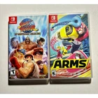 Nintendo Switch Fighting Bundle Lot🔥Arms - Street Fighter Nice shape!