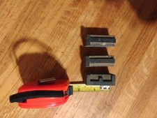 3 Antique 1 5/8" Wood Press Blocks, Print Blocks
