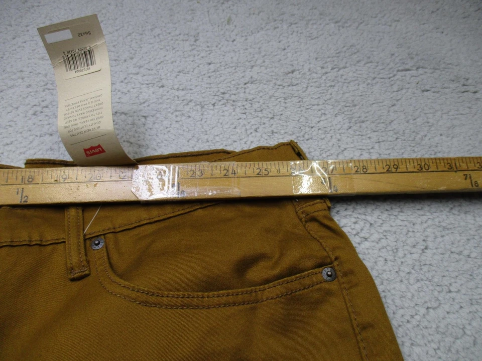 Levi's 541 Jeans Mens 56x32 Brown Big & Tall Athletic Fit Straight Leg Twill - Image 3 of 4