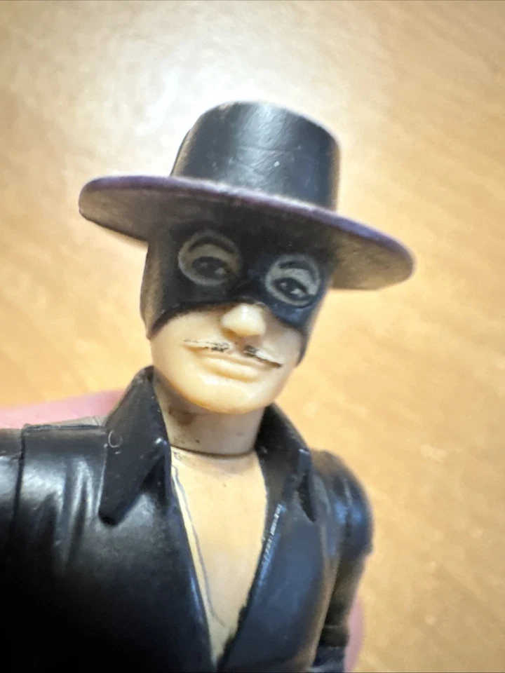 "Figura de acción vintage de 3,75"" Zorro 1981 serie de filmación Gabriel Hong Kong suelta" Foto 2 de 4