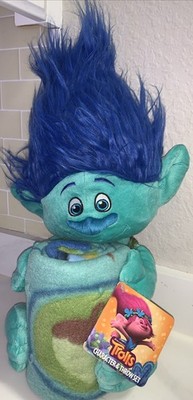 Trolls Doll Dreamworks Find Me Branch 2016 20'' Plush Character &Throw Set NWT