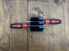 snap-on tools mini screwdriver set flat tip 3/16" phillips #1 red new USA