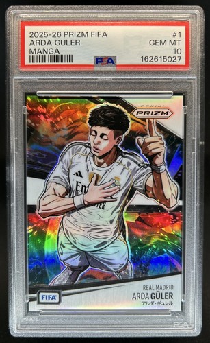 2025-26 Panini Prizm FIFA Arda Guler Manga SSP #1 Real Madrid PSA 10 GEM MINT
