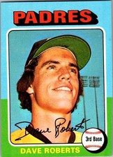 1975 Topps Mini Baseball - Dave Roberts #558 - San Diego Padres