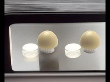 Set of 2 Joie Mushroom Soft-Bristle Brushes Vegetable Scrubbers 2 1/4” NEW