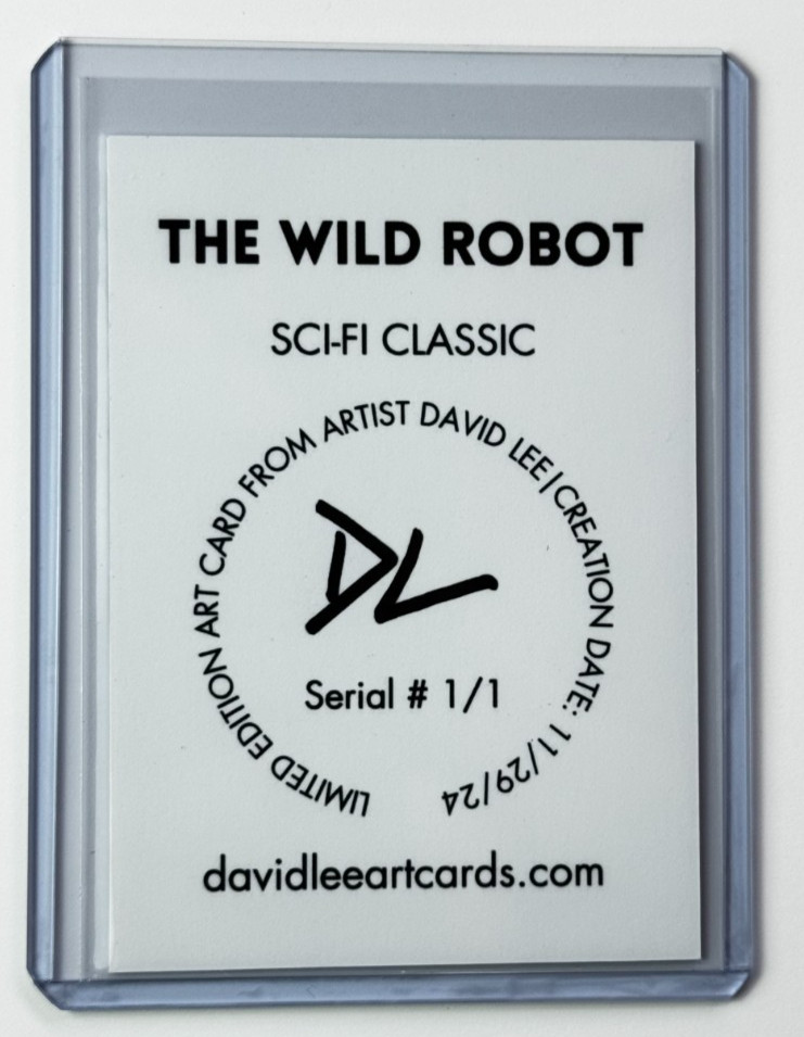 The Wild Robot Edizione Limitata Artista Firmato foto 2