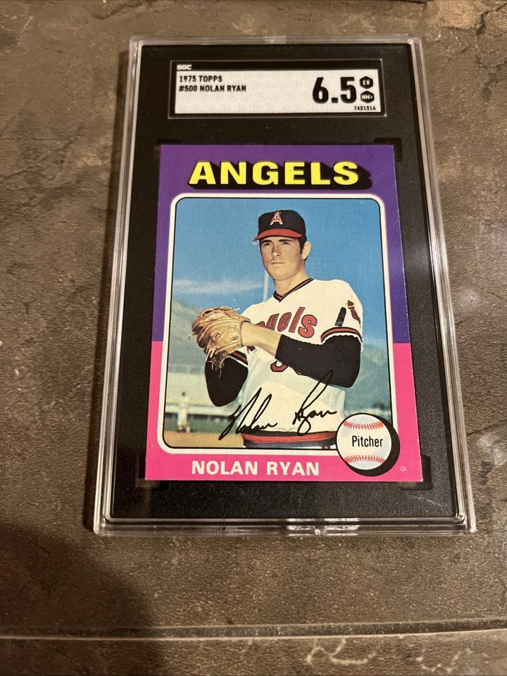 🟥🔥NOLAN RYAN🔥🟦 1975 Topps #500 HOF SGC 6.5 EX-NM+ Vintage Angels - Image 3 of 4