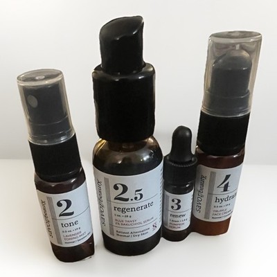 Travel- Size Savor Beauty Bundle 4 Items Travel Bag New $120+ Value (Steps 2 4!)