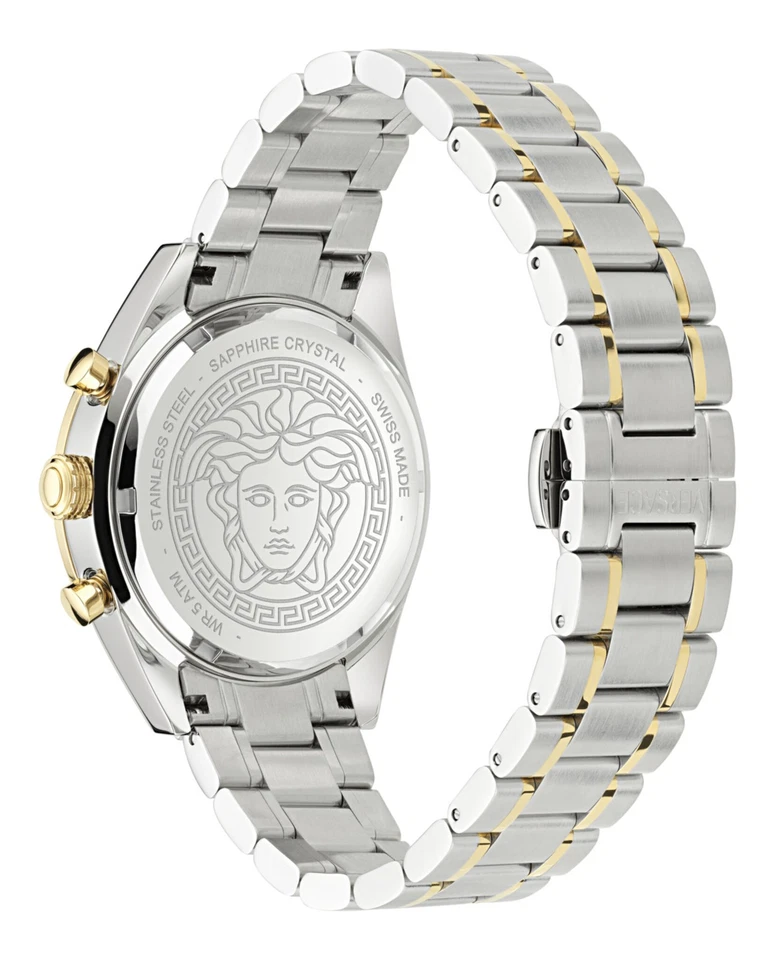 Reloj pulsera de moda Versace de dos tonos 41 mm para hombre Foto 3 de 4