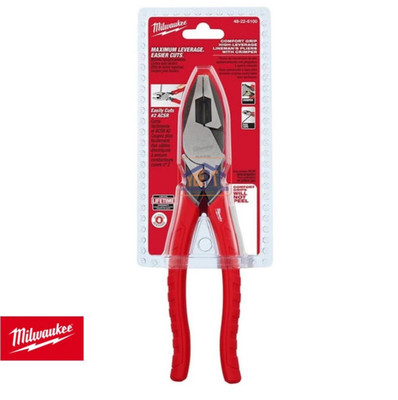 Milwaukee 48-22-6100 9'' Comfort Grip High Leverage Lineman's Pliers with Crimper