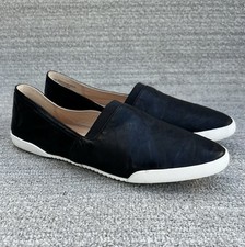 FRYE Melanie Slip on Soft Leather Black Sneakers Women  s Size 8 US