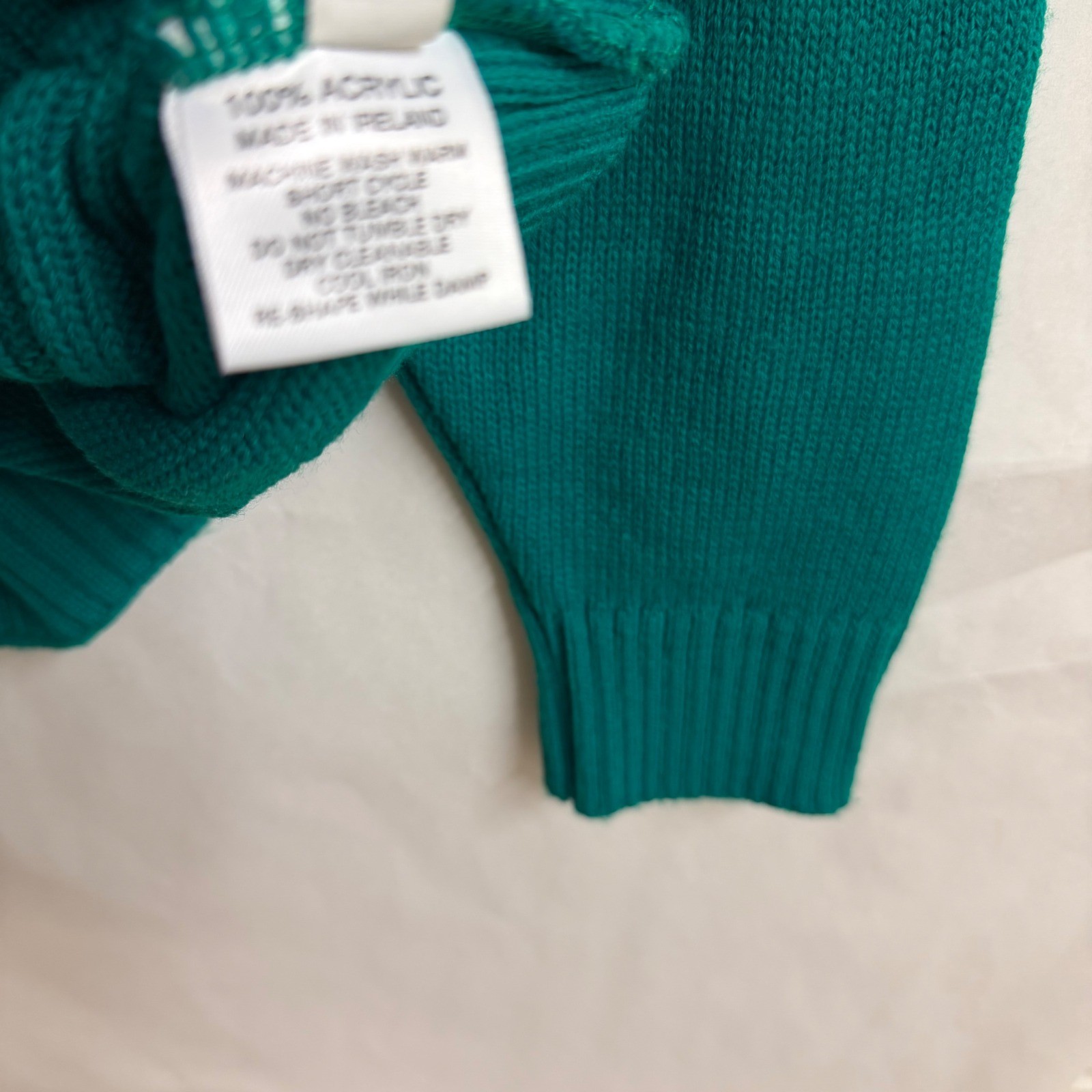 Blarney Castle Designs Mens Large Green Tis Himself Shamrock Sweater Ireland thumbnail 5