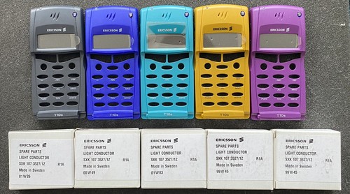JOB LOT OF 5 X NEW ERICSSON VINTAGE T10s FRONT COVER AND DISPLAY ASSEMBLY. - 第 1/1 張圖片