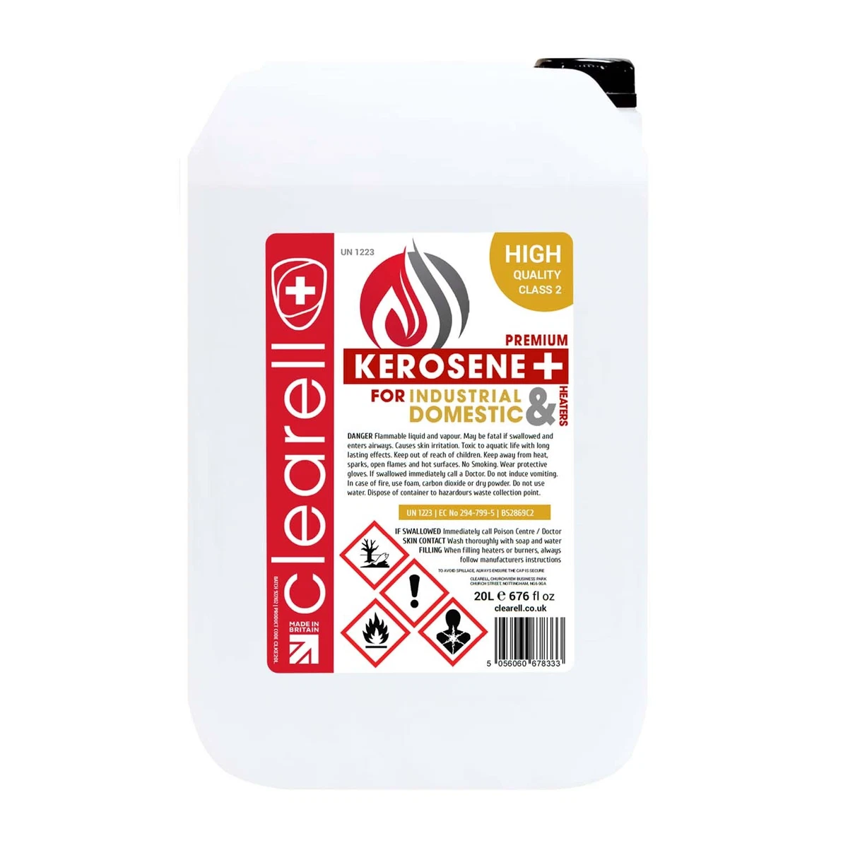 Clearell 20L Premium Quality Kerosene Paraffin Domestic Heating Oil 20  Litres | eBay