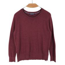 TOMMY HILFIGER Men Cotton Wool Round Neck Jumper Pullover Sweater Size XS