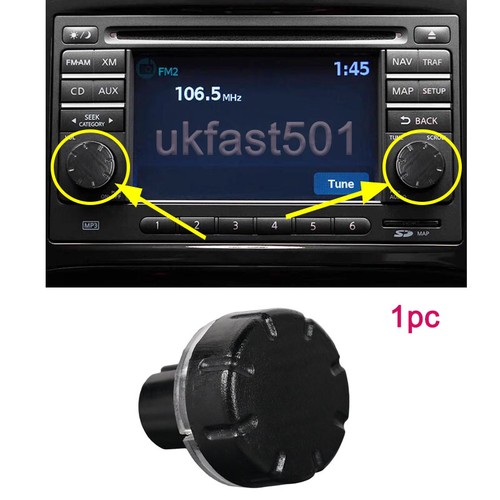 1x Radio Knob Button Volume Switch Stereo Tuner for NISSAN QASHQAI JUKE