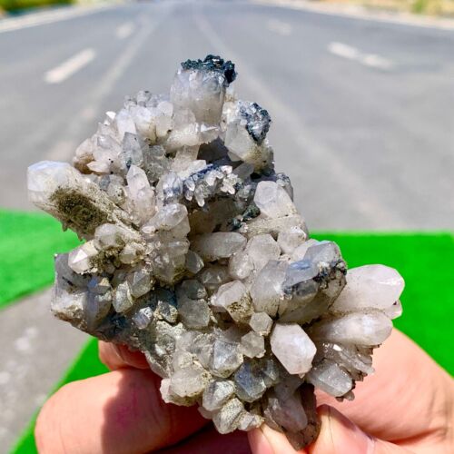 110G Natural Symbiosis of Tourmaline Crystal quartz cluster /minerals - Picture 4 of 22