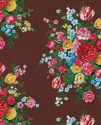 Eijffinger Tapete 341043 Pip Studio 3 rot bunt Blüten Blumen Vlies Vliestapete