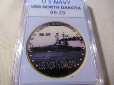 US NAVY - USS NORTH DAKOTA / BB-29 Challenge Coin 