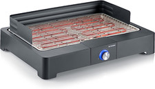  Barbecue Elettrico 2200 W Acciaio Inox Regolabile Fino a 250° Grill Elettrico