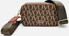 VALENTINO ORLANDI Handbag Brown Logo Camera Crossbody Shoulder Bag