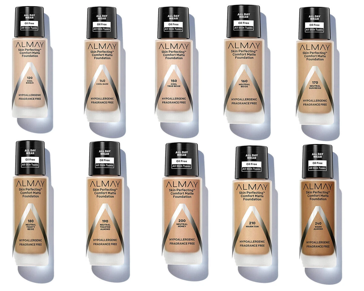 Almay Skin Perfecting Comfort Matte Oil-Free Liquid Foundation Choose Your  Shade