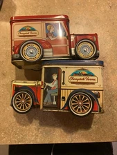 Cherrydale Farms Truck Banks With Moving Wheels Lot Of 2