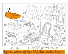 GM OEM 06-19 Escalade Seats Tracks Driver Seat Components-Cushion Cover 84549871