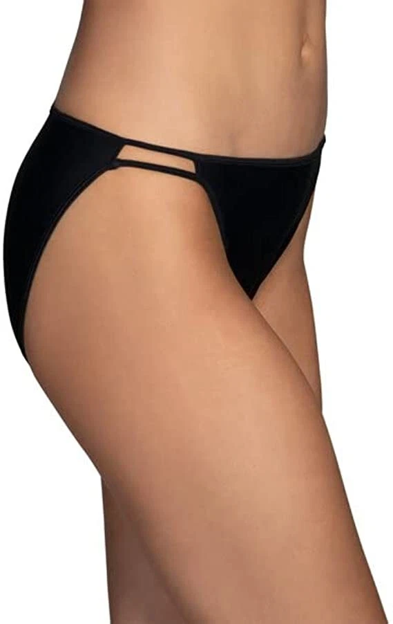3 Pack Vanity Fair Radiant String Bikini Panty BLK/WHT/ROSE Size ~ 5 / S - Image 2 of 2