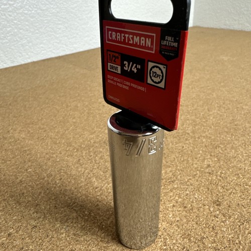 CRAFTSMAN Deep Socket, SAE, 1/2-Inch Drive, 3/4-Inch, 12-Point (CMMT47525) - Picture 6 of 8