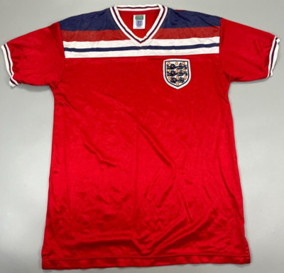 England 1980 - 1983 Away Football Shirt Trikot Camiseta Score Draw Gr. L Large