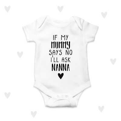 Oma Baby wachsen lustige Babygeschenke personalisiert Nanny Oma Nanna
