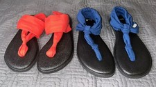 Sanuk Women's Yoga Sling 2 PACK BUNDLE Casual Flip Flop Sandal Yoga Mat Shoes 6