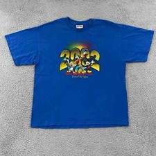 Vintage Walt Disney World T-Shirt Adult L 2002 Mickey Mouse Pluto Donald Duck